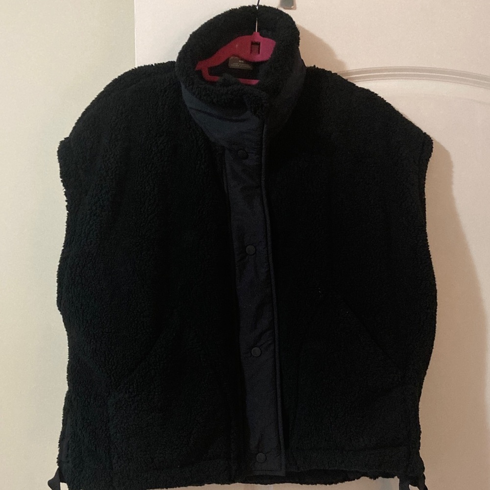 Free People Movement Women's Black Fleece Vest